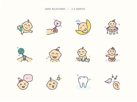 LittleSpoon - Baby Icon Set | Baby icon, Baby illustration, Icon set design