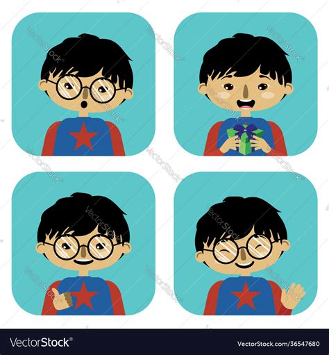 Cartoon boy avatar Royalty Free Vector Image - VectorStock