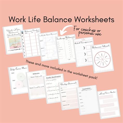 Work Home Planner Printable, Work Life Balance, Digital Work Planner, Life is All About Balance ...