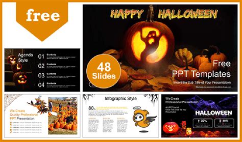 25 Best Free Halloween PowerPoint Template Slides & Background Designs 2022