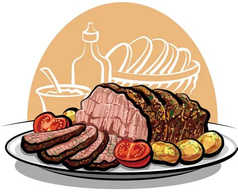 Roast Beef Dinner Clip Art