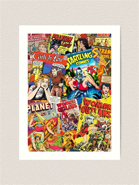 "Vintage Comic Book Collage " Art Print for Sale by Murray-Mint | Redbubble