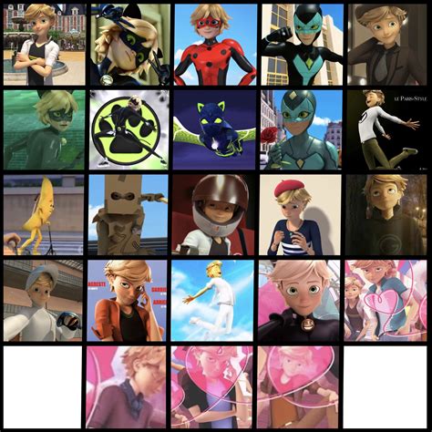 All of Adrien’s costumes : r/miraculousladybug