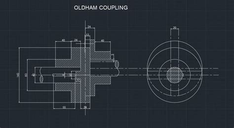 Oldham coupling - download free 3D model by Hirday2000 - Cad Crowd