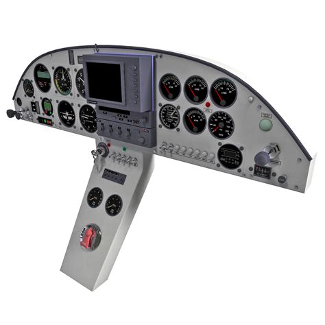 aircraft instrument panel 3d model