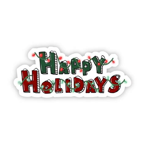 Happy Holidays Sticker – Big Moods