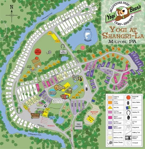 Yogi Bear Campground Map