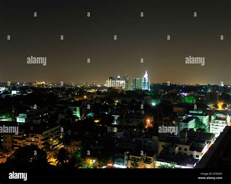 India aerial view night hi-res stock photography and images - Alamy