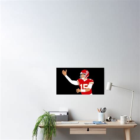 "Patrick Mahomes - Chiefs - No look pass" Poster by ethanchalon | Redbubble