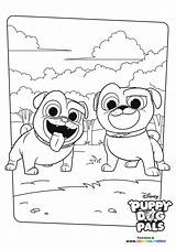 Bingo And Rolly  Coloring Pages For Kids sketch template