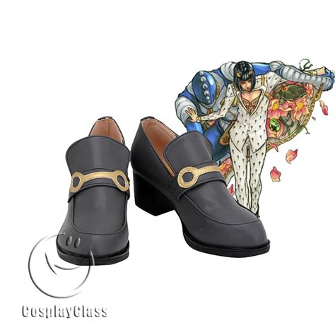 Jojo‘s Bizarre Adventure Bruno Bucciarati Gray Cosplay Shoes - CosplayClass