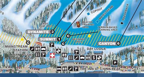 WRAPPED CANVAS 2021 China Peak Mountain Resort Ski Trail Map Ski Home ...