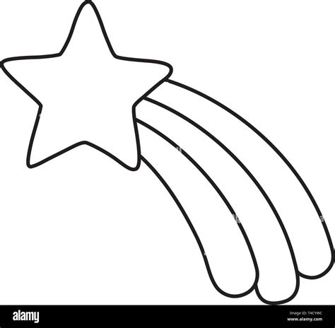 Shooting Star Clipart Black And White