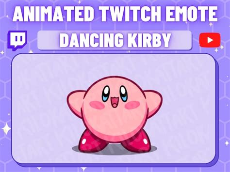 Animated Kirby Dance Emote Twitch Discord Fantasy - Etsy