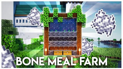 Minecraft Bone Meal Farm | Easy Build for Java/Bedrock/MCPE