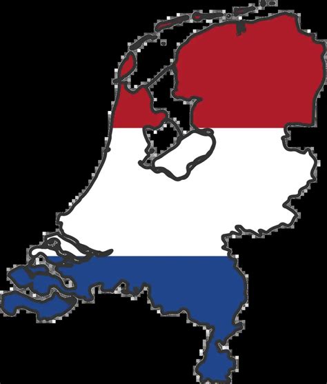 Netherlands Flag Map • Mapsof.net