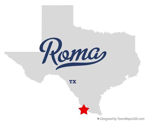 Map of Roma, TX, Texas