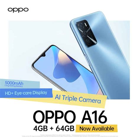 OPPO A16 now available for Php7,999 | NoypiGeeks