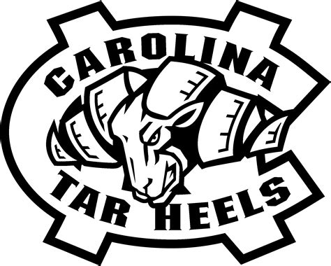 Download Unc Tar Heels Logo Black And White - Logo University Of North Carolina, HD Png Download ...