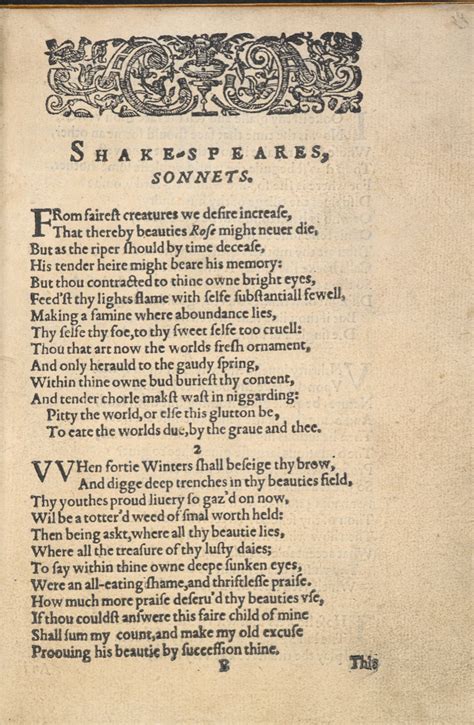 Introductory notes — Shakespeare's Sonnets