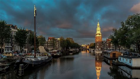 Amsterdam canal wallpaper - backiee