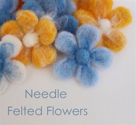 Easy Needle Felted Flowers | Craft me Happy!: Easy Needle Felted Flowers