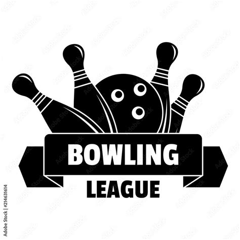 Bowling league logo. Simple illustration of bowling league vector logo ...