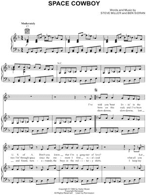 "Space Cowboy" Sheet Music - 3 Arrangements Available Instantly ...