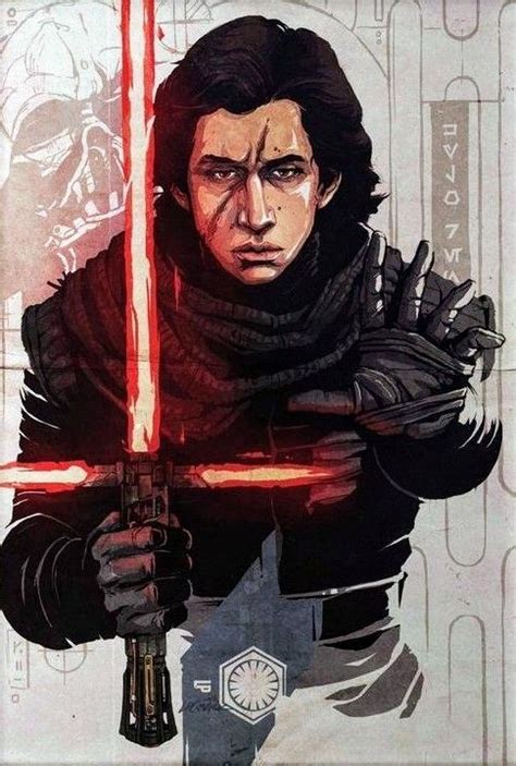 'Kylo Ren (unmasked)' by Logan Pack | Personnage