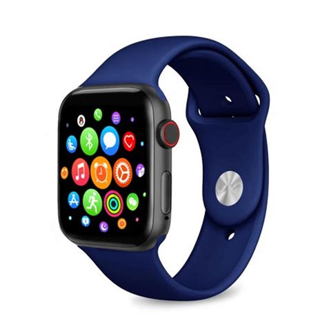 T500 Smart Watch Full Touch Screen, Massages & Calls Compatible with Android and iOS Blue Color ...