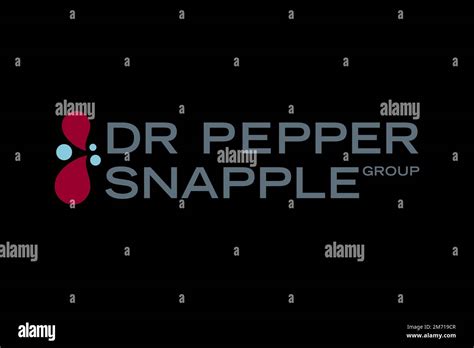 Dr Pepper Snapple Group, Logo, Black Background Stock Photo - Alamy