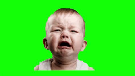 crying baby green screen - YouTube