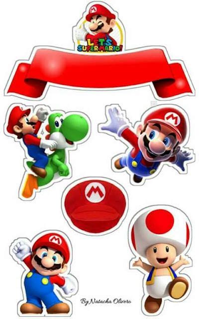 Super Mario Bros Free Printable Cake Toppers. | Super mario bros party ideas, Bolo do mario ...