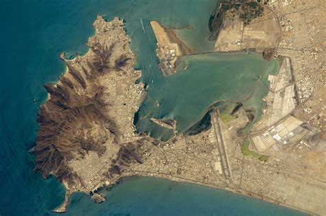 Extinct Volcano in the Port of Aden, Yemen - Earth.com