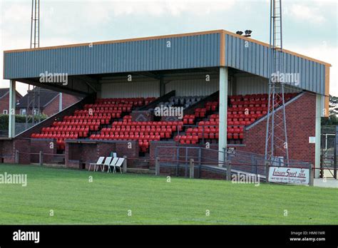 Brewers Green Lane, home of Diss Town FC (Norfolk), pictured in November 1996 Stock Photo - Alamy