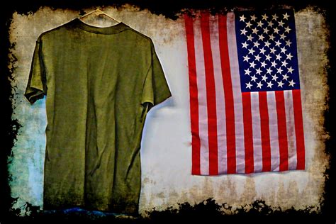 Army Tee And American Flag Free Stock Photo - Public Domain Pictures