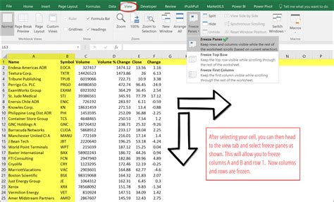 Unfreeze The Worksheet Rows And Columns