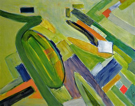 1990 - 'Piers of IJmuiden', large abstract landscape paint… | Flickr