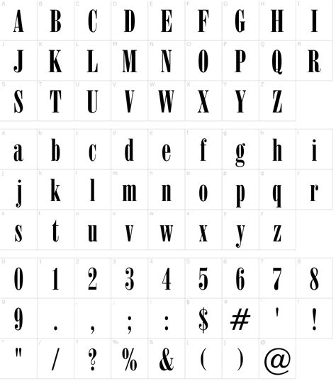 Poster Bodoni Compressed Font Download