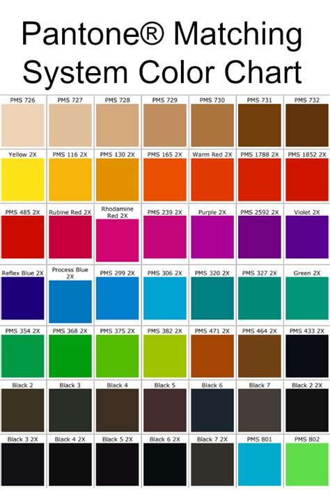 Pantone® Matching System Color Chart Purple Lilac, Pink And Orange, Green And Grey, Paint ...