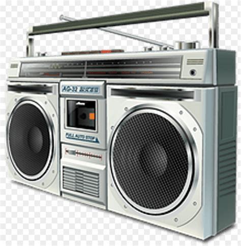 Boombox Clipart Transparent Background - Ghetto Blaster Transparent PNG Transparent With Clear ...