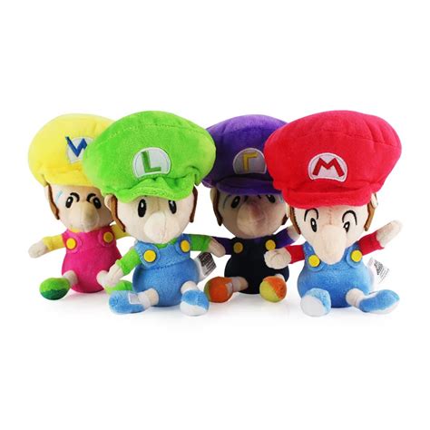 15cm Super Mario Bros MARIO BB Plush Doll Toy Mario Luigi Baby Stuffed Soft Plush Toys-in Dolls ...