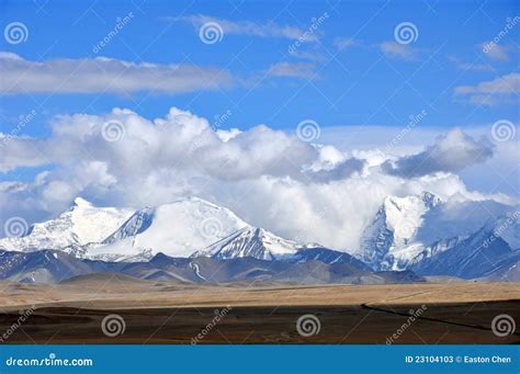 Scenery in Tibet stock image. Image of cliff, himalaya - 23104103