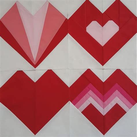 Valentine's Hearts Paper Piecing Patterns