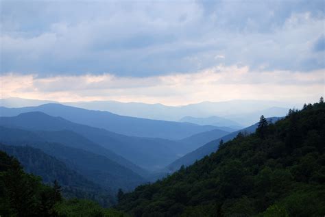 Mountains and Hills Landscape at Great Smoky Mountains National Park ...