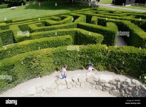 Maze at Leeds Castle Kent England UK Labyrinth Stock Photo: 13685195 ...