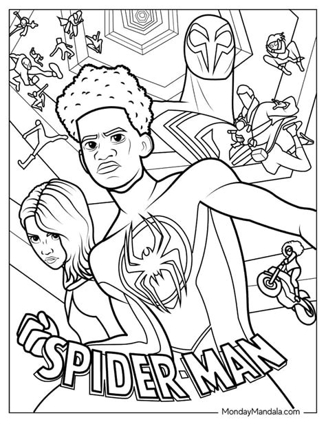 20 Miles Morales Coloring Pages | Free PDF Printables