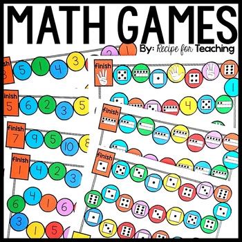 Math Games by Recipe for Teaching | Teachers Pay Teachers