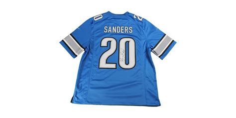 Barry Sanders Signed Jersey