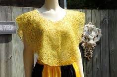 Filipiniana Lemon Yellow Kimona Traditional Fashion, Traditional Outfits, Barong Tagalog For ...